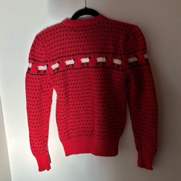 Vintage 1980s Wool Sweater with Sheep Pattern - Picture 7 of 7